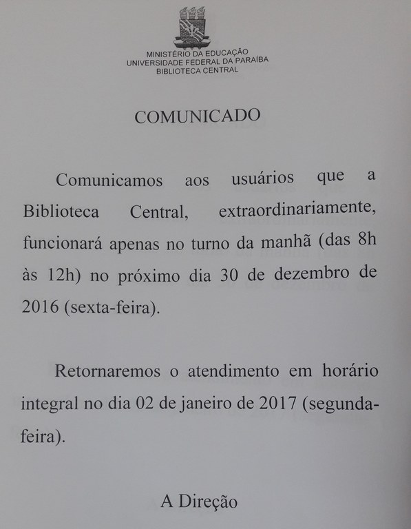 Comunicado 